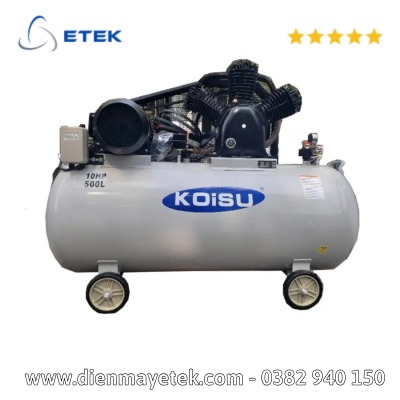 Máy nén khí piston 10HP, 3 pha, bình tích 500 lít Model W-7.55003