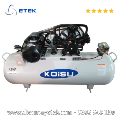 Máy nén khí piston 4HP, 1 pha, bình tích 320 lít Model W-33201
