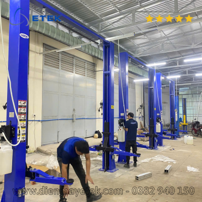 Cầu Nâng 2 Trụ Có Cổng tải trọng  4 tấn hãng Koisu nhập khẩu