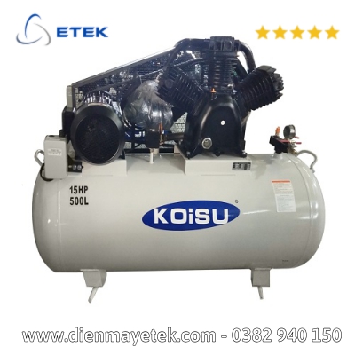 Máy nén khí piston 15HP, 3 pha, bình tích 500 lít Model W-115003