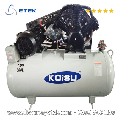 Máy nén khí piston 7.5HP, 3 pha, bình tích 500 lítModel W-5.55003