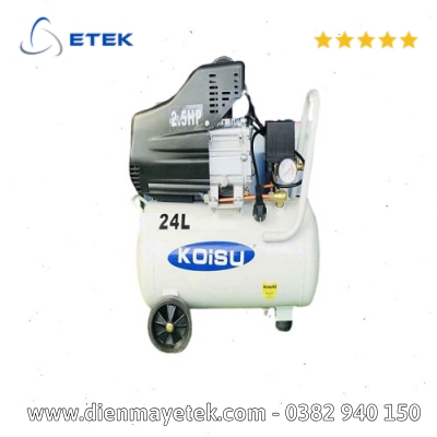 Máy nén khí piston 1.5HP, 1 pha, bình tích 24 lít (dẫn động trực tiếp) Model HK2524B