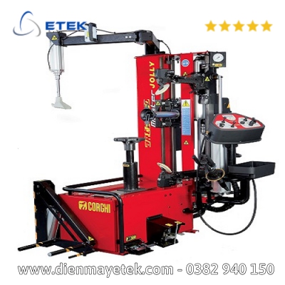 Máy ra vào lốp xe con điều khiển tự động, màu đỏ MASTER JOLLY