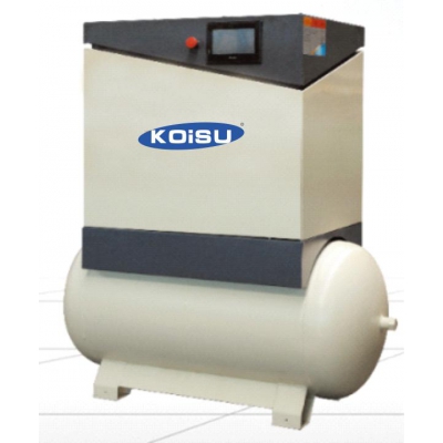 Máy nén khí trục vít 15Hp, 3pha, tích hợp bình tích 300 lít hãng Koisu nhập khẩu Model: XLAMT15A