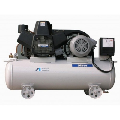 Máy nén khí Piston không dầu 10hp, 7,5kw, hãng Thương hiệu: IWATA Nhật Bản  Model: TFPA75-10-385EXP