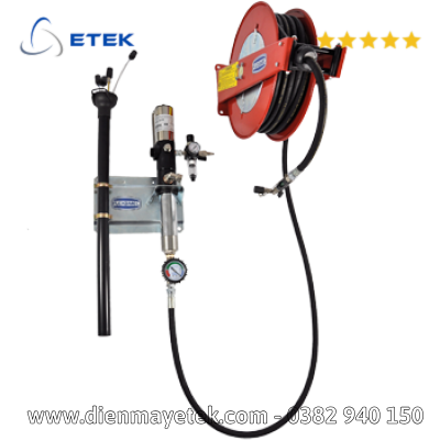 Bộ hút dầu thải treo tường hoạt động khí nén (có thu dây tự động) Model 3199