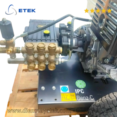 Máy rửa áp lực cao nước lạnh 200 Bar, 13 HP (Động cơ xăng, Kèm phụ kiện).Model BENZ-C.IDAF40359