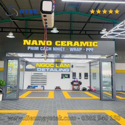 Lót sàn trạm rửa xe ô tô, detailing, garage