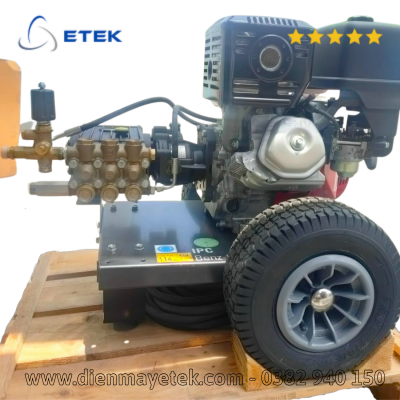 Máy rửa áp lực cao nước lạnh 200 Bar, 13 HP (Động cơ xăng, Kèm phụ kiện).Model BENZ-C.IDAF40359