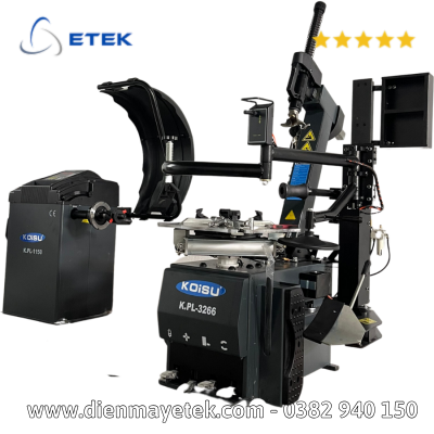Máy ra vào lốp có tay hỗ trợ tỳ đè hãng Koisu K.PL 3266