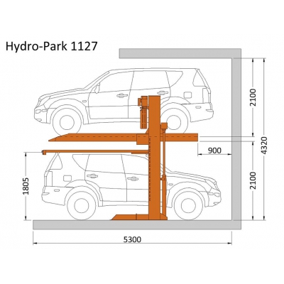 Cầu nâng đỗ xe ô tô dạng 2 trụ chuyên dùng gia đình tải trọng 2.7 tấn hãng MUTRADE nhập khẩu
