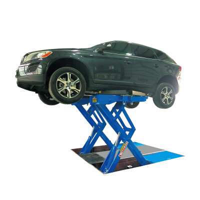 Cầu nâng cắt kéo nâng bụng loại 3.5 tấn, (màu xanh RAL5002) Có tay cầu SUV Model SL-568-SA Thương hiệu CARLEO