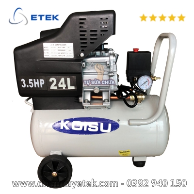 Máy nén khí piston 2HP, 1 pha, bình tích 24 lít (dẫn động trực tiếp) Model HK3524B