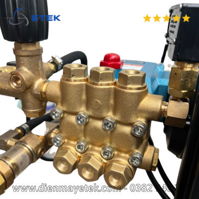 Máy rửa áp lực cao nước lạnh 95 Bar, 2.2 Kw (1 Pha, Kèm phụ kiện) Model VJW - 2.2 S