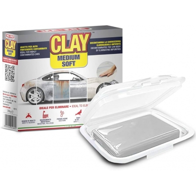 Đất sét tẩy bụi sơn CLAY LIGHT GREY 200g hãng Mafra Model: H0173