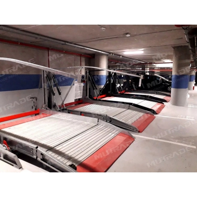 Cầu nâng xếp xe tải trọng 2 tấn (dạng nghiêng) hãng MUTRADE Model: TPTP-2