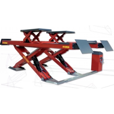 Cầu nâng cắt kéo kiểm tra góc đặt bánh xe 5 Tấn, lắp chìm, 3 pha,  (bao gồm đĩa lái Italy và bộ phụ kiện) hãng Corghi cao cấp italy