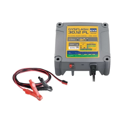 Thiết bị nạp ắc quy chì/ pin lithium 12V, dòng 30A, có chức năng nuôi ắc quy showroom hãng Gys GYSFLASH 30.12 PL