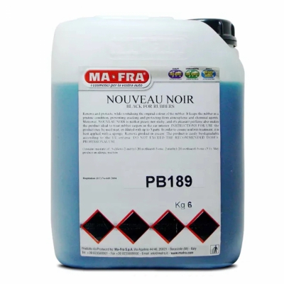 Hóa chất dưỡng lốp bóng lốpNouvau Noir can 6 Kg gốc nước hãng mafra xuất xứ Italy