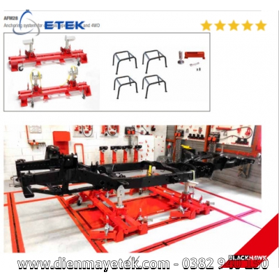 Bộ kéo nắn khung xe tai nạn kiểu chìm Blackhawk 6.5M và 4.8M