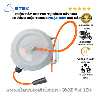 Cuộn dây hơi tự rút cao cấp NHẬT BẢN dây dài 10m thương hiệu TRIENS