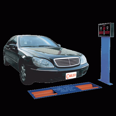 Bệ kiểm tra phanh xe con, tải trọng 4 tấn (Màu xám RAL7046 - Có giá đỡ màn hình) Model: SL-380 hãng Carleo