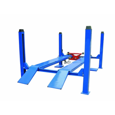 Cầu nâng 4 trụ 6.5 tấn, kiểm tra góc đặt bánh xe (3 pha, màu xanh RAL 3166, chưa bao gồm đĩa lái