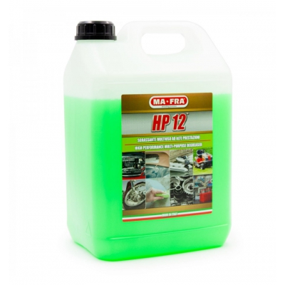 Hóa chất tẩy rửa chăm sóc xe khoang máy dầu mỡ  HP12  can 4.5L nhập khẩu Italy hãng Mafra Model P0849