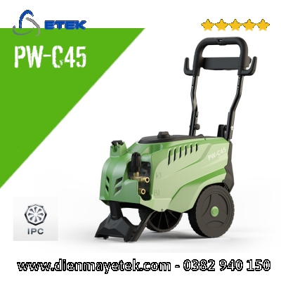 Máy rửa áp lực cao nước lạnh 190 Bar, 4.9 Kw (3 Pha, Kèm phụ kiện) Model PW-C45 D1915P4T