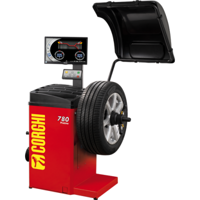 Máy cân bằng lốp xe con, màn hình hiển thị Model: PROLINE 780 hãng Corghi nhập khẩu Italy
