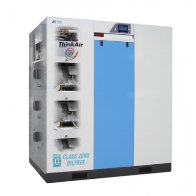 Máy nén khí xoắn ốc không dầu 10 HP, 3 pha hãng IWATA Nhật Bản Model: SLPA-751E -385EXP