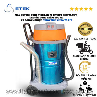 Máy hút bụi 70L 2 motor Model 6605-B70-2M
