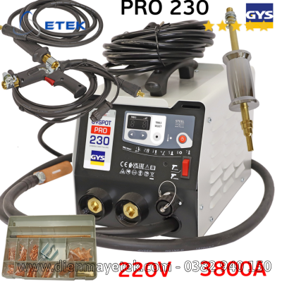 Máy hàn rút tôn mảng đồng sơn GYSPOT PRO 230 chính hãng của Pháp