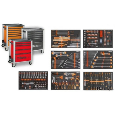 Tủ dụng cụ 7 ngăn hãng beta cao cấp 295 chi tiết 2400S-O7/E-L