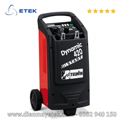 Thiết bị nạp ắc quy và khởi động đề 12-24V Hãng TELWIN Xuất xứ Italy-DYNAMIC 420 START