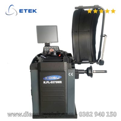 Máy cân bằng lốp xe con, màn hình hiển thị (Gồm Laser vị trí, thước đo tự động) K.PL-6579WR hãng Koisu 